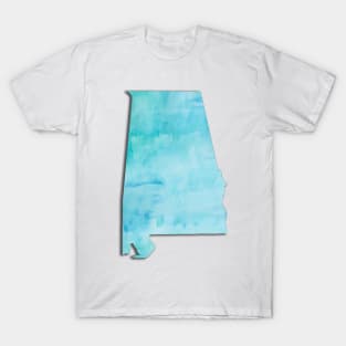 Alabama State Watercolor T-Shirt